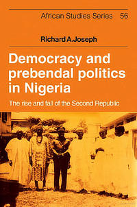 Book jacket, Democracy and prebendal politics in Nigeria